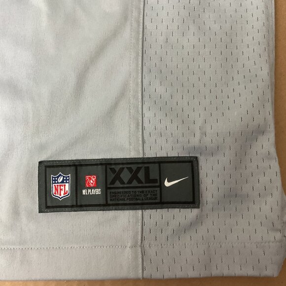 Nike Seahawks NFL On Field Jersey XXL Gray With Neon Green & Blue Accents - Picture 3 of 8